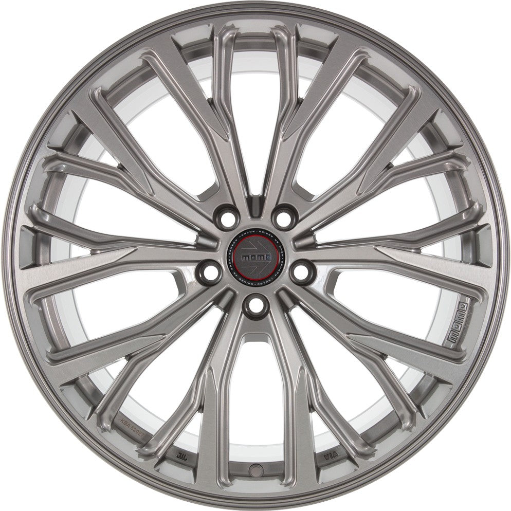 Momo RF02 titan-silver brushed 10x20 ET40 - LK5/120 ML72.6