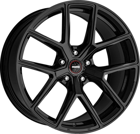 Momo RF01 stardust glossy black 8.5x19 ET47 - LK5/112 ML66.6
