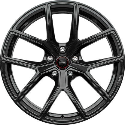 Momo RF01 stardust glossy black 8.5x20 ET45 - LK5/112 ML57.1