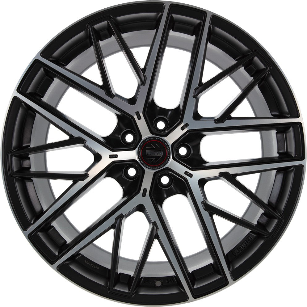 Momo RFX01 black matt polish 9.5x21 ET25 - LK5/112 ML66.6