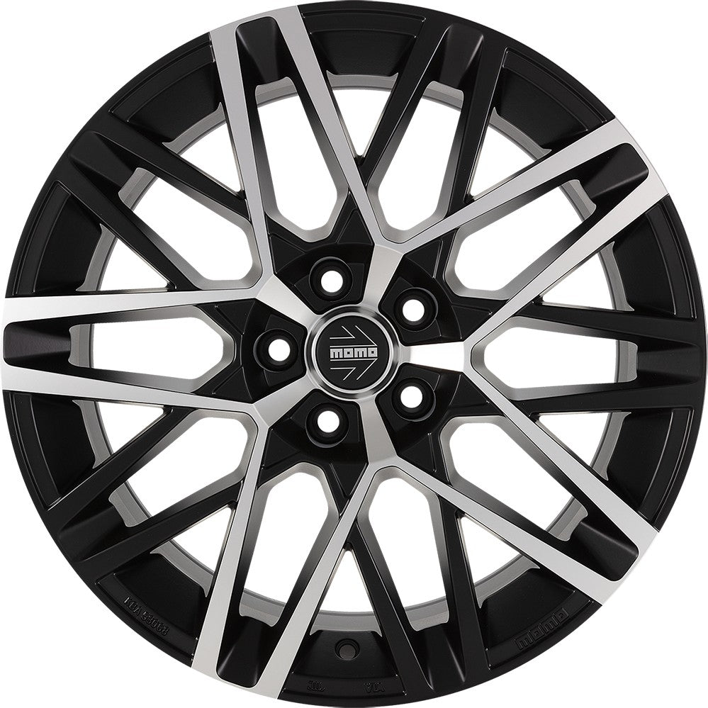 Momo Avenger black matt polish 8x18 ET40 - LK5/114.3 ML72.3