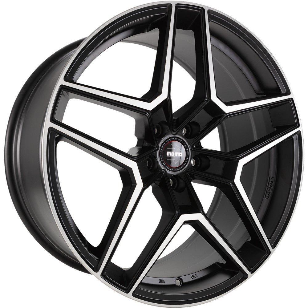 Momo RF06 black matt polish 9.5x20 ET40 - LK5/120 ML72.6