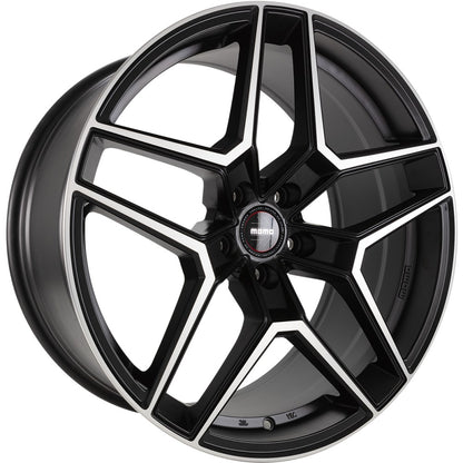 Momo RF06 black matt polish 9.5x20 ET40 - LK5/120 ML72.6