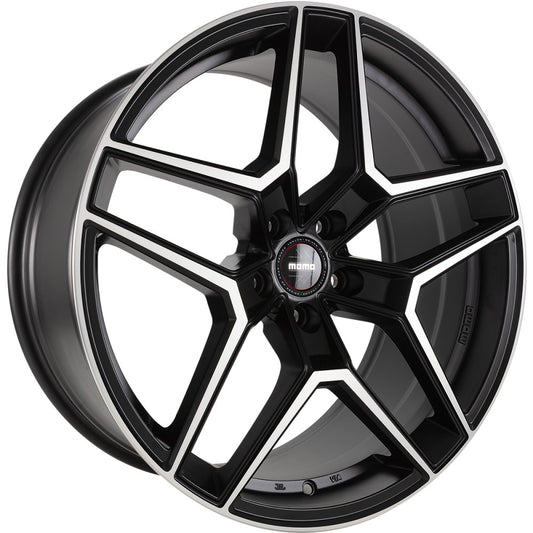 Momo RF06 black matt polish 9.5x20 ET40 - LK5/120 ML72.6