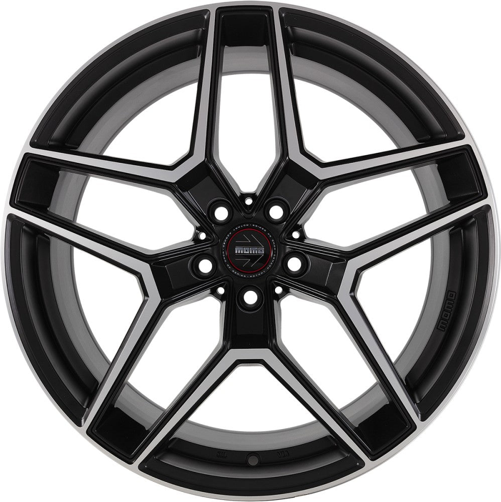 Momo RF06 black matt polish 9.5x20 ET40 - LK5/120 ML72.6