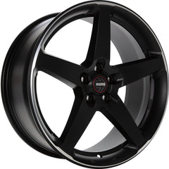 Momo Five black matt polish Alufelge 8x18 Zoll ET42 LK 5x112 ML72.3
