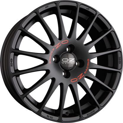 OZ Superturismo GT mattschwarz Alufelge 7x17 Zoll ET48 LK 4x108 ML75 – Bild 6