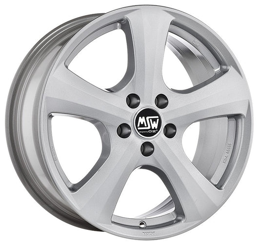 MSW 19 full silver 7x16 ET41 - LK5/120 ML67.1