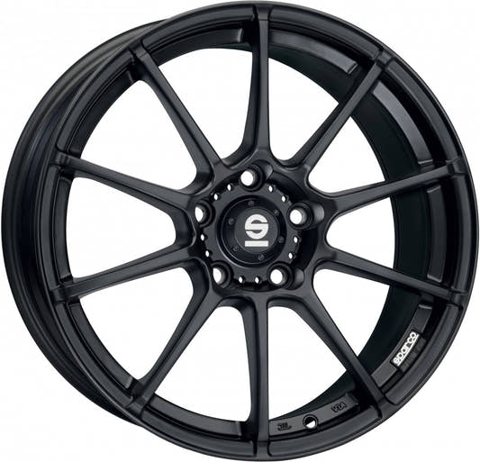 Sparco Assetto Gara matt black Alufelge 7x16 Zoll ET42 LK 4x100 ML63.3