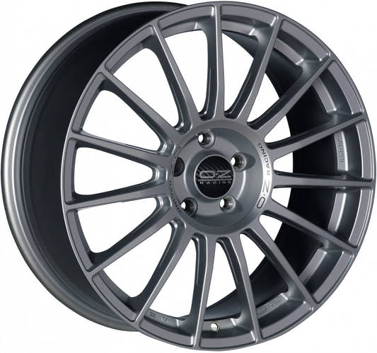 OZ Superturismo LM matt race silver 7x17 ET42 - LK4/100 ML68