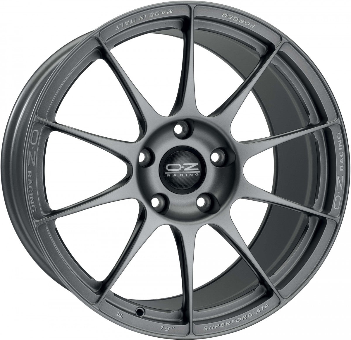 OZ Superforgiata grigio corsa 8.5x19 ET29 - LK5/120 ML72.56