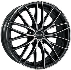 OZ Italia 150 matt dark graphite polished Alufelge 8x18 Zoll ET48 LK 5x112 ML75