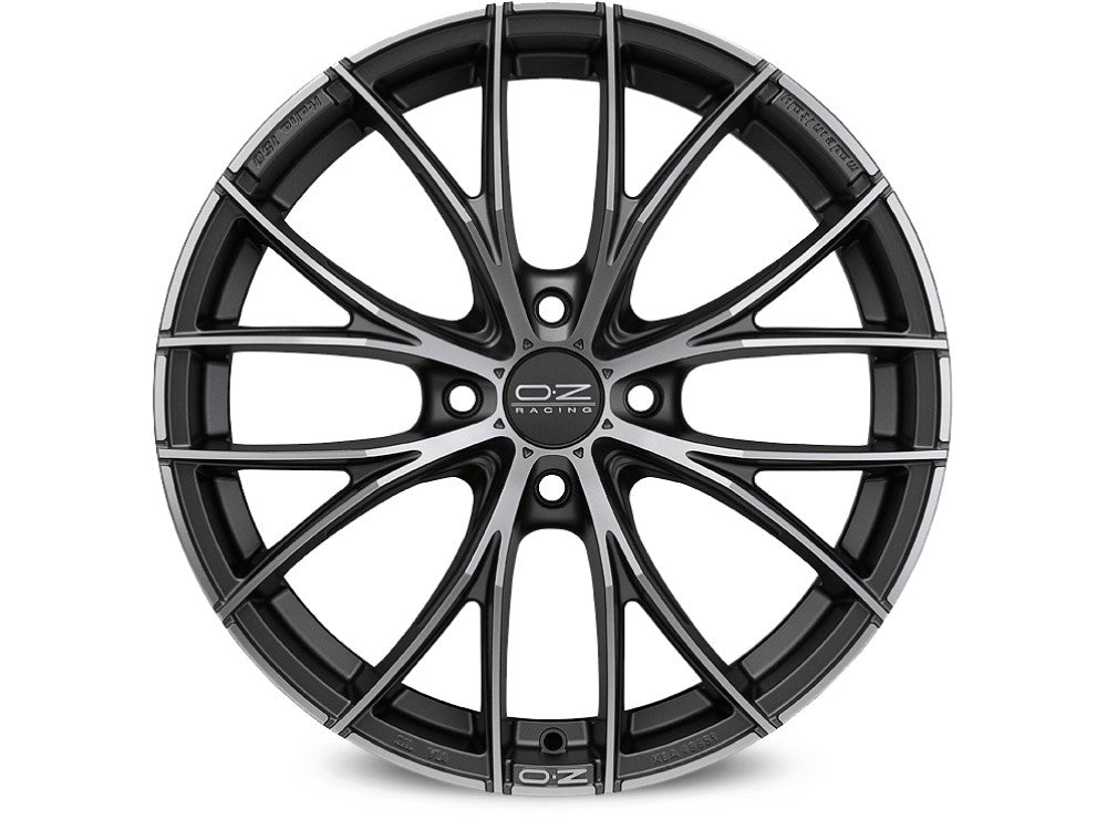 OZ Italia 150 matt dark graphite polished 8x18 ET48 - LK5/112 ML75