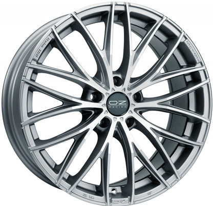 OZ Italia 150 matt race silver polished Alufelge 7x17 Zoll ET42 LK 4x100 ML68