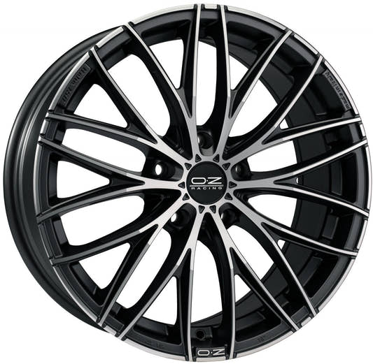 OZ Italia 150 matt dark graphite polished 8x17 ET38 - LK5/110 ML75