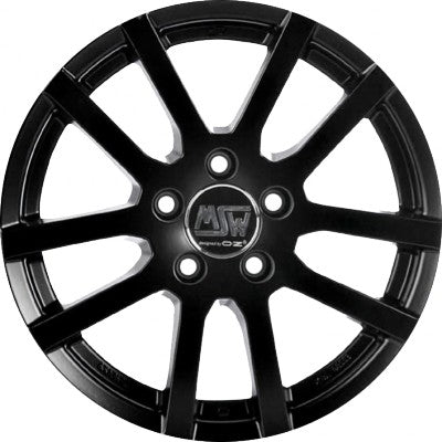 MSW 22 matt black 6.5x16 ET45 - LK5/114.3 ML73.1
