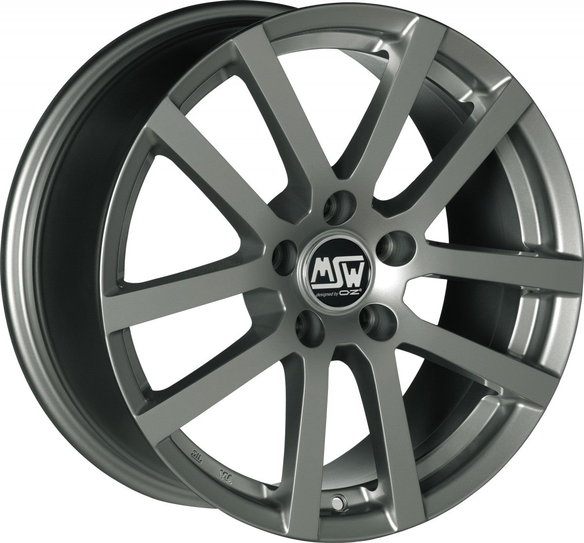 MSW 22 grey silver 5.5x14 ET45 - LK4/100 ML63.3