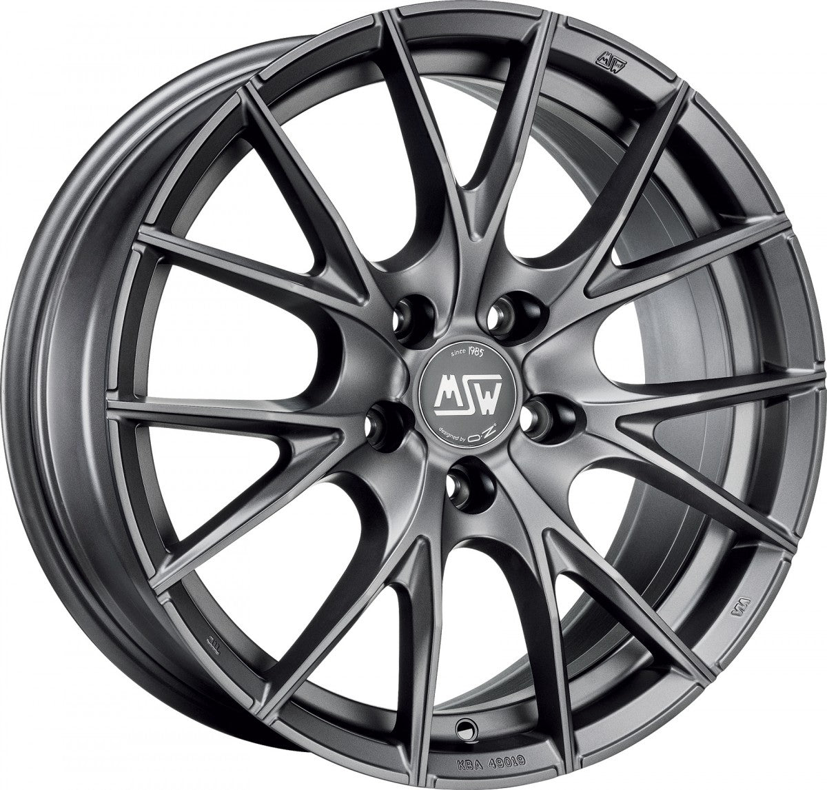 MSW 25 matt titanium tech Alufelge 8x19 Zoll ET29 LK 5x120 ML72.56
