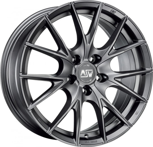 MSW 25 matt titanium tech 8x19 ET29 - LK5/120 ML72.56
