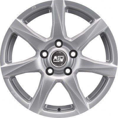 MSW 77 full silver 5x14 ET45 - LK4/100 ML63.3
