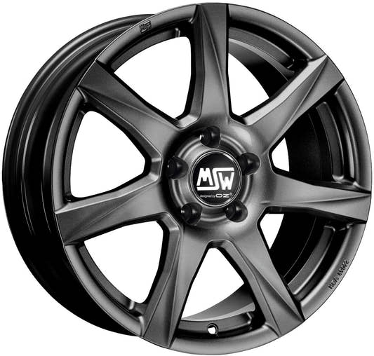 MSW 77 matt dark grey Alufelge 5x14 Zoll ET35 LK 5x100 ML57.06