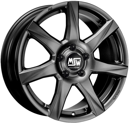 MSW 77 matt dark grey 5x14 ET35 - LK5/100 ML57.06