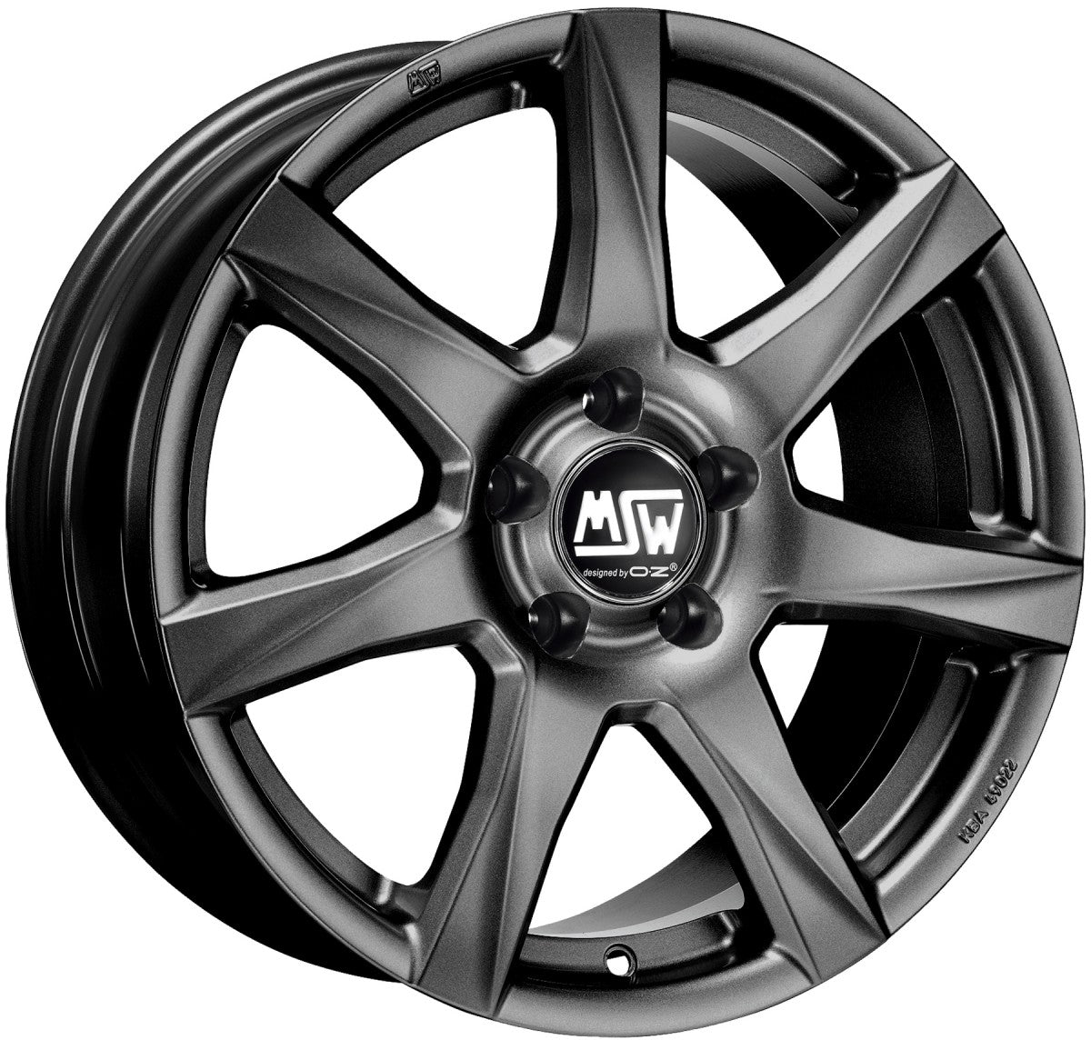 MSW 77 matt dark grey Alufelge 5x14 Zoll ET35 LK 5x100 ML57.06