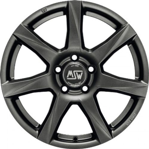 MSW 77 matt dark grey Alufelge 5x14 Zoll ET35 LK 5x100 ML57.06 – Bild 2