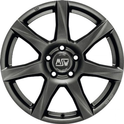 MSW 77 matt dark grey Alufelge 5x14 Zoll ET35 LK 5x100 ML57.06 – Bild 2