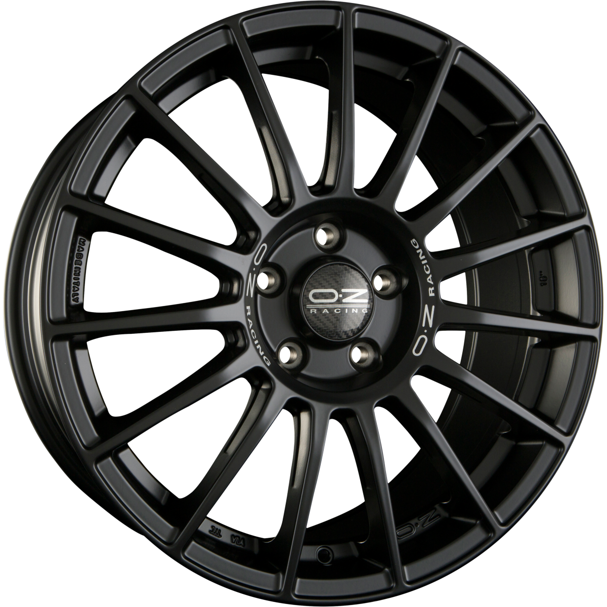 OZ Superturismo LM matt black Alufelge 7.5x17 Zoll ET35 LK 5x100 ML68 – Bild 4