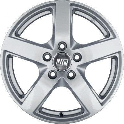 MSW 55 full silver 6.5x16 ET41 - LK5/115 ML70.2