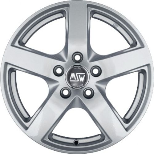 MSW 55 full silver Alufelge 6.5x16 Zoll ET41 LK 5x115 ML70.2 – Bild 2