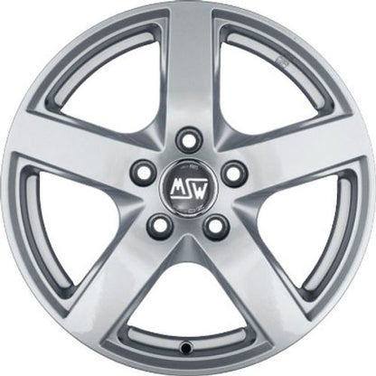 MSW 55 full silver Alufelge 6.5x16 Zoll ET41 LK 5x115 ML70.2 – Bild 2