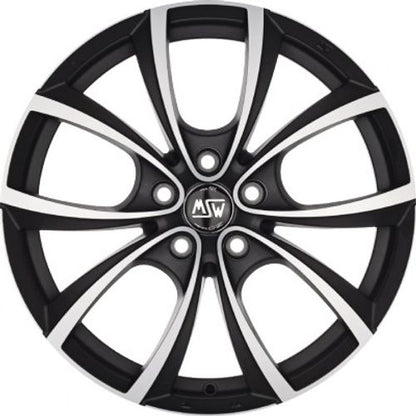 MSW 27 matt dark titanium polished Alufelge 7.5x17 Zoll ET47 LK 5x120 ML72.56 – Bild 2
