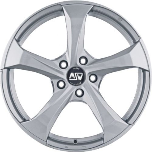 MSW 47 full silver Alufelge 8x18 Zoll ET38 LK 5x105 ML56.56 – Bild 2