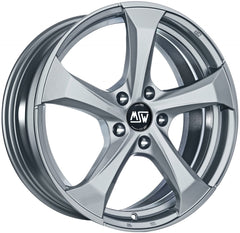 MSW 47 full silver Alufelge 8x19 Zoll ET21 LK 5x112 ML66.46