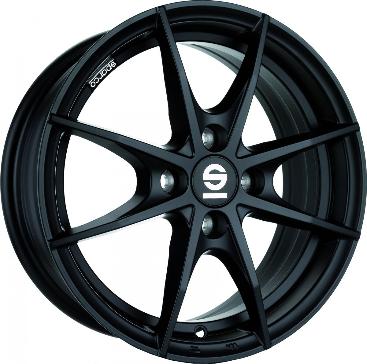 Sparco Trofeo 4 matt black Alufelge 6.5x16 Zoll ET42 LK 4x108 ML63.4