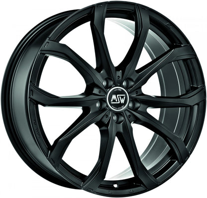 MSW 48 matt black Alufelge 9x19 Zoll ET44 LK 5x112 ML73.1