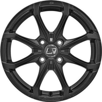 MSW X4 matt black Alufelge 6x16 Zoll ET40 LK 4x100 ML63.3 – Bild 2