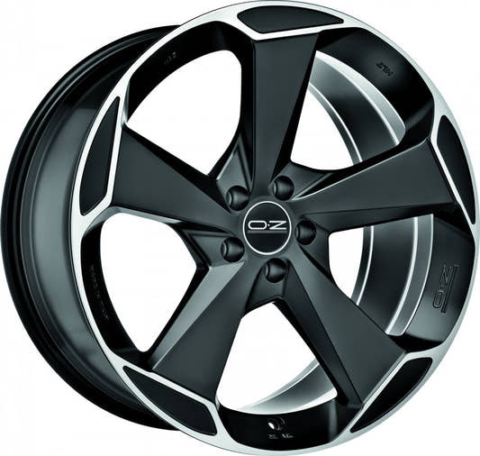 OZ Aspen HLT matt black polished Alufelge 10x20 Zoll ET43 LK 5x112 ML79