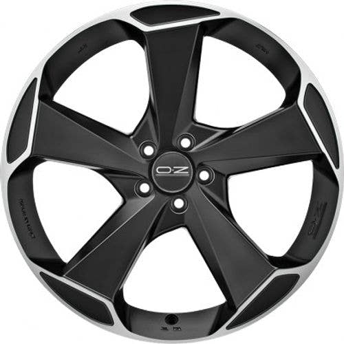 OZ Aspen HLT matt black polished Alufelge 10x20 Zoll ET43 LK 5x112 ML79 – Bild 2