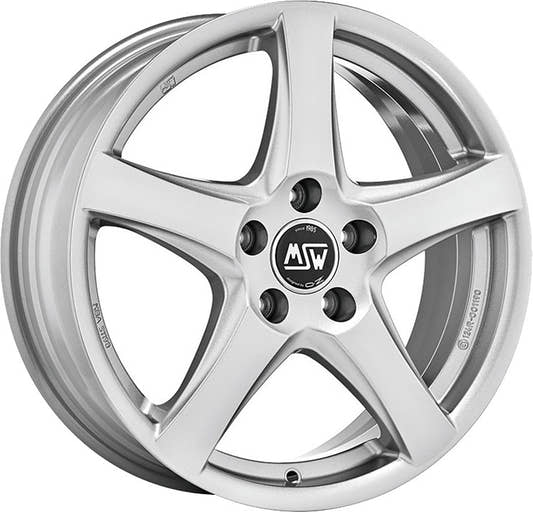 MSW 78 full silver Alufelge 6.5x17 Zoll ET49 LK 5x112 ML66.46