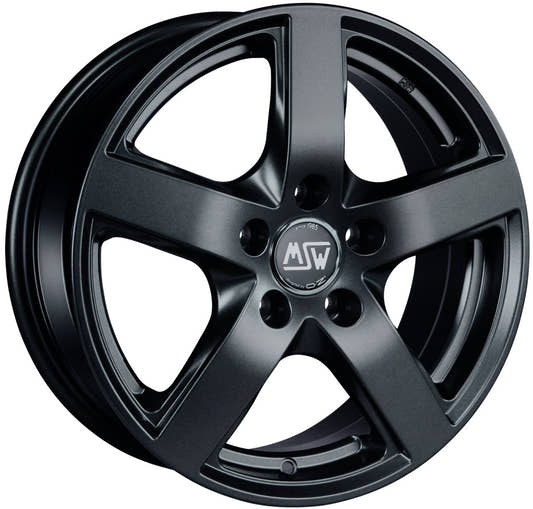 MSW 55 matt dark grey Alufelge 7x17 Zoll ET49 LK 5x120 ML65.06