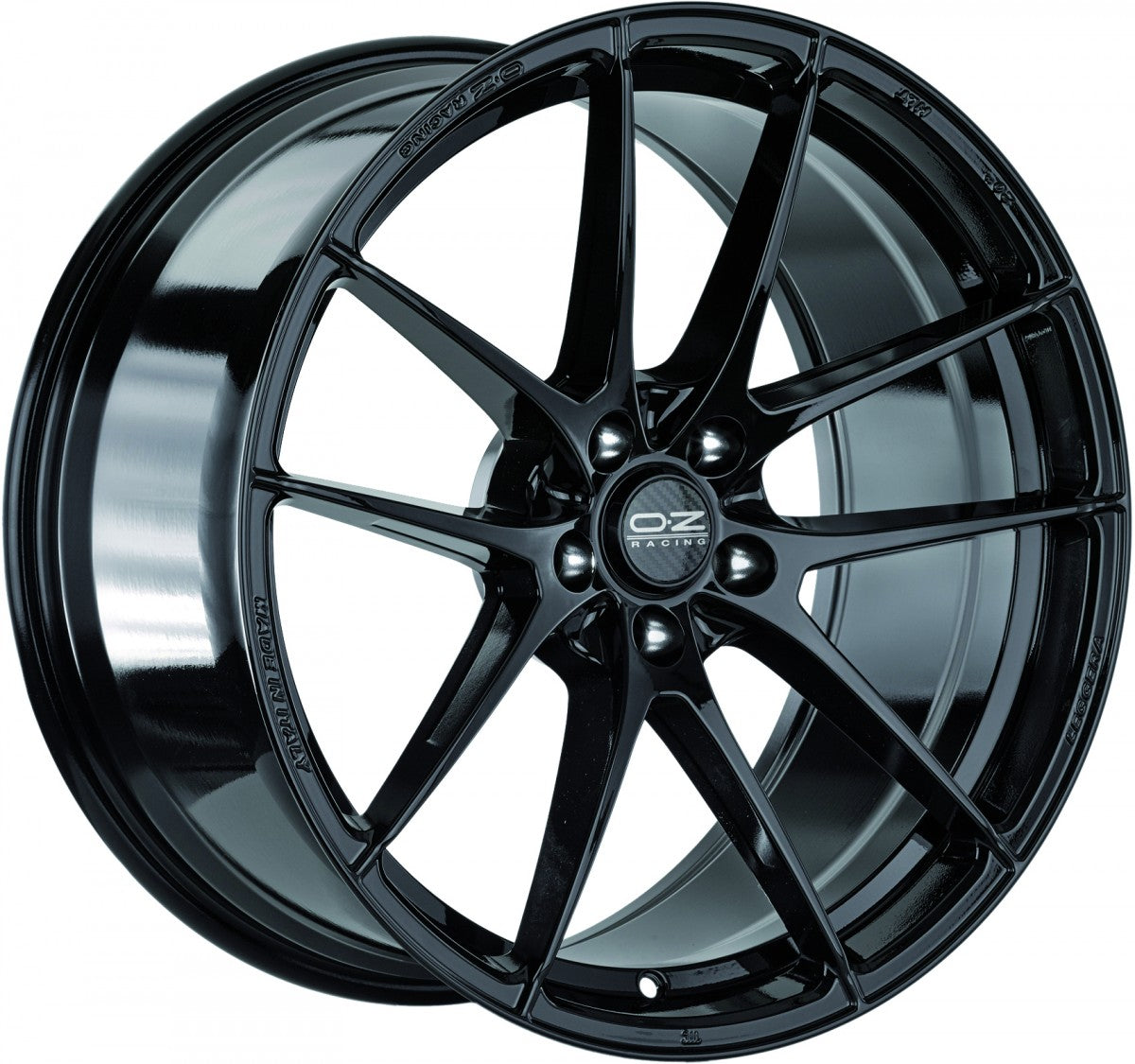 OZ Leggera HLT gloss black 8x19 ET33 - LK5/110 ML65.06