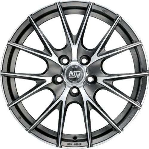MSW 25 matt titanium polished Alufelge 9x18 Zoll ET34 LK 5x110 ML65.06 – Bild 2
