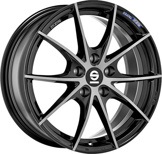Sparco Trofeo 5 fume black full polished Alufelge 7.5x17 Zoll ET29 LK 5x120 ML72.56