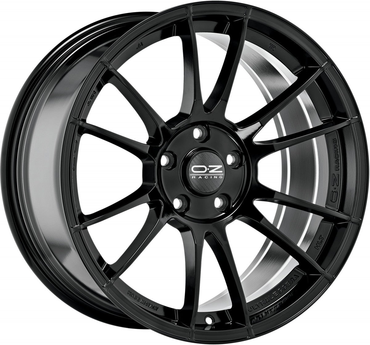 OZ Ultraleggera HLT gloss black 8x19 ET45 - LK5/112 ML75