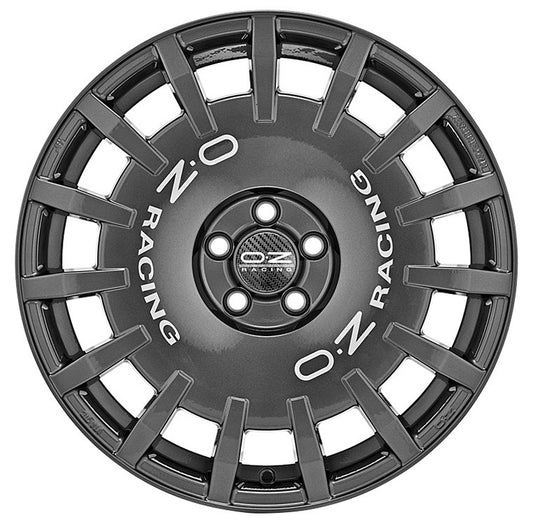 OZ Rally Racing dark graphite 7x17 ET35 - LK5/112 ML75