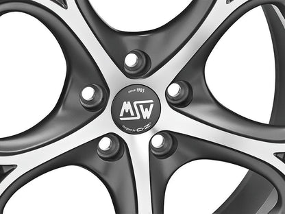 MSW 82 gun metal poliert 8x18 ET29 - LK5/120 ML72.56