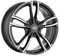 MSW 73 gloss dark grey full polished 8.5x18 ET37 - LK5/120 ML72.56